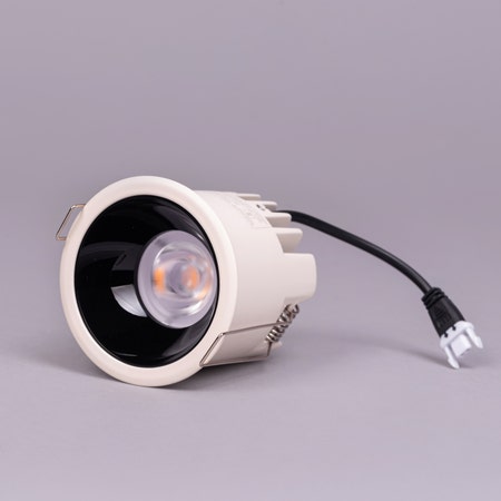 Hera- 15W White/Black (4000K, 36° Beam Angle) Recessed LED COB Downlights (DL01-10938)