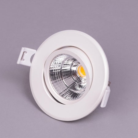 Altair- 6W White/Chrome (4000K, 36° Beam Angle) PC Body Recess LED COB Downlights (DL01-10875)