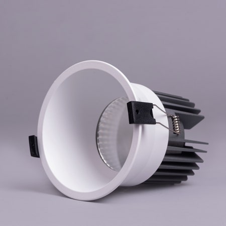 Eros- 20W White/Grey/Chrome  (4000K, 60 Beam Angle) Recess LED COB Downlights (DL01-10745)