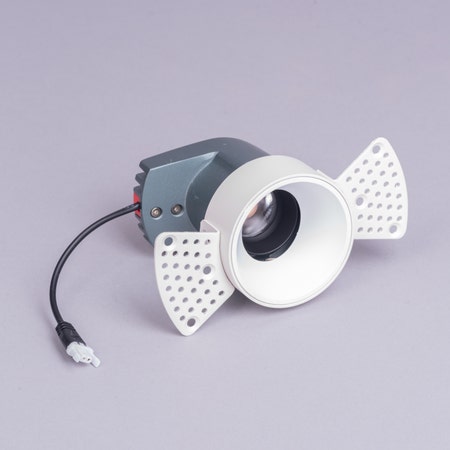 Pandora- 12W Matt White (4000K, 60 Degree Beam Angle) J-Spot Trimless Recess Mounted LED COB Downlights (DL01-10462)