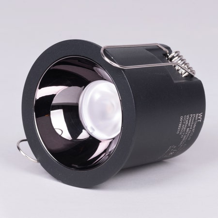 Hera- 12W Black (3000K, 36° Beam Angle) Recessed LED COB Downlights (DL01-10925)