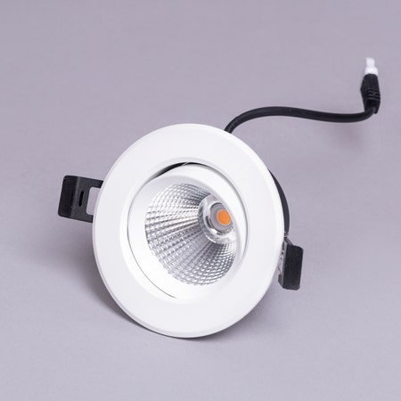 Delia - 20W Black/White/Chrome (3000k, 36 Beam Angle) Recess LED COB Downlights (DL01-10797)