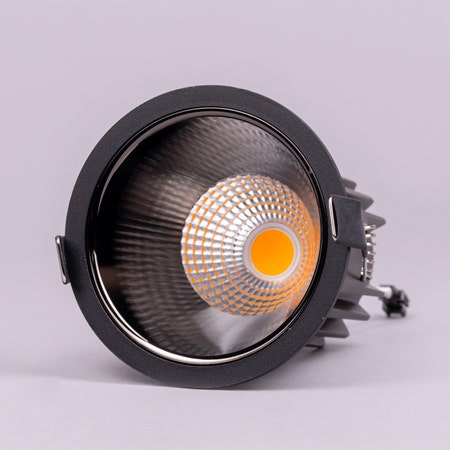 Zenith- 18W Black/Gun Matt Black (4000K, 36° Beam Angle) Recess LED COB Downlights (DL01-10849)