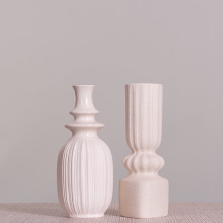 Calmness & Sameness (Off-White) Ceramic Vases