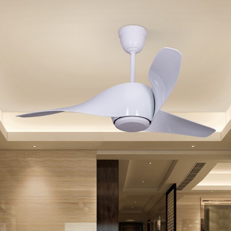 Slipstream (132 cm Span, White Finish Metal Body, White Finish ABS Blades) Ceiling Fan