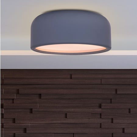 Artistic (19", Grey, Smart LED) Ceiling Light (3 Smart LED Bulbs Included)