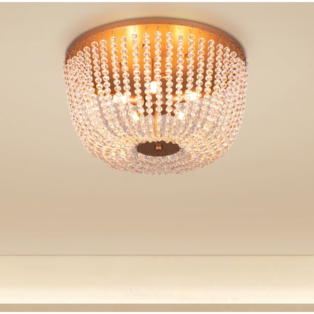 Embraced (Gold) Crystal Ceiling Light