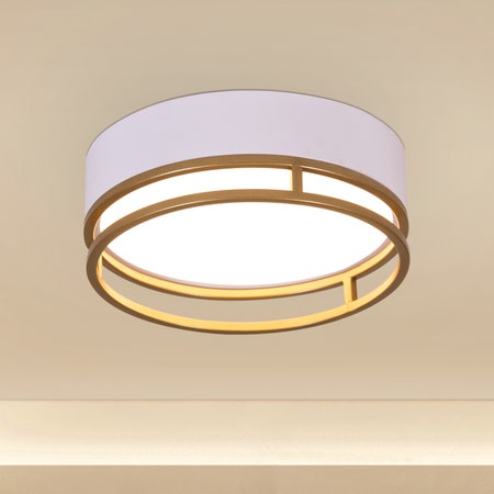 Want You Around (Round, White, Built-In LED) Ceiling Light