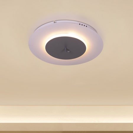 Turn The Page (White, Dimmable LED with Remote Control) Ceiling Light