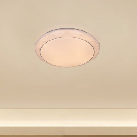 Live A Little (Chrome, 3 Color Built-In LED) Ceiling Light