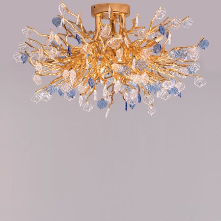 Yacht Life (Gold) Crystal Ceiling Light