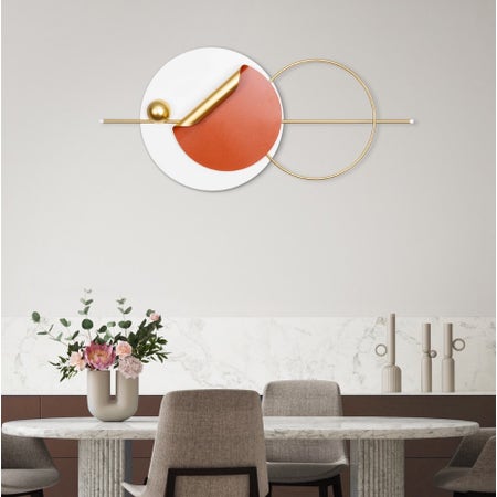 Precise Perfection (White/ Brown/ Gold) Wall Art