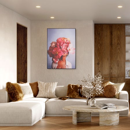 French Rose Canvas Wall Painting