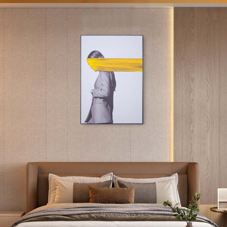 Blindfolded (Yellow) Canvas Wall Painting