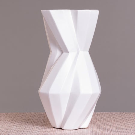 Works & Words (White) Ceramic Vase