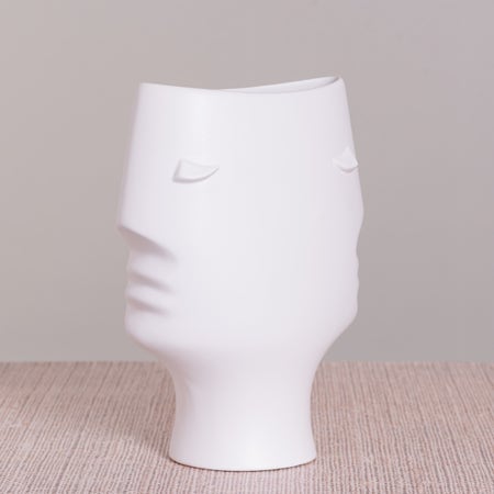 Cautionary Tale (White) Resin Vase