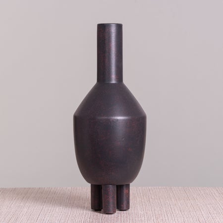 Terra Cotta Tastes (Black) Ceramic Vase