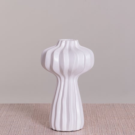 Rinse & Repeat (White) Ceramic Vase