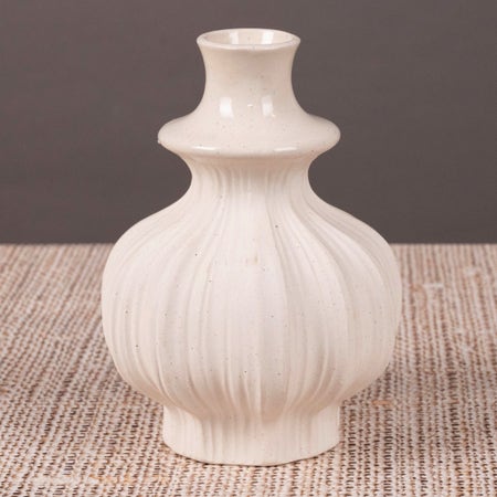 For Eternity (Beige) Ceramic Vase