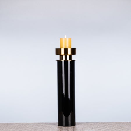 Trust No One (Large, Black/Gold) Candle Holder