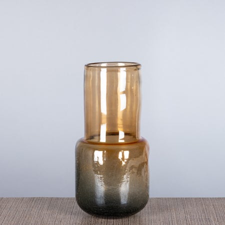 Together Forever (Large, Brown) Textured Glass Vase