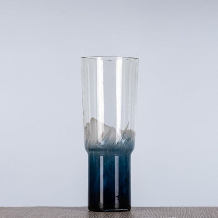 Together Tomorrow (Small, Blue) Clear Glass Vase