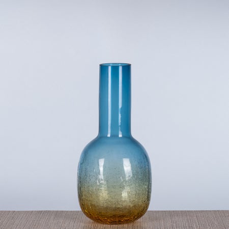 Vision (Stout, Blue / Brown) Textured Glass Vase