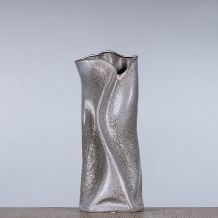 Gravitate Grace (Long, Grey) Ceramic Vase