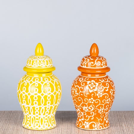 Sun-Kissed Ceramic Vases