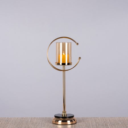 Light The Way (Gold, Cognac) Candle Holder