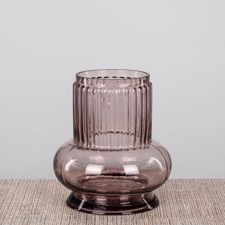 Want The World (Grey) Glass Vase