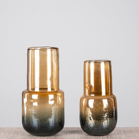 Together Forever Textured Glass Vases