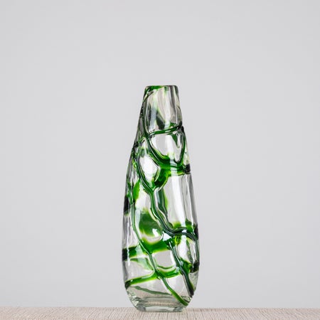 Set For Spring (Green) Glass Vase