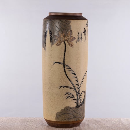 Meditative (Large, Brown) Ceramic Planter