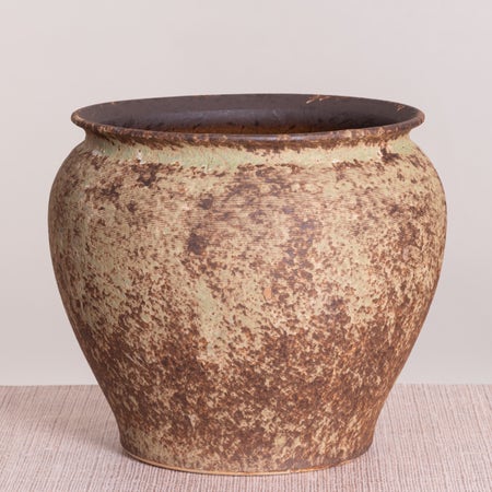 Port Of Portofino (Small, Jade / Brown) Ceramic Planter