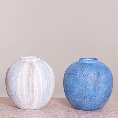 Still Waters Textured Ceramic Vases