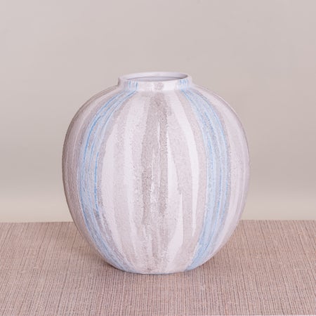 Still Waters (Grey/Blue/White) Textured Ceramic Vase