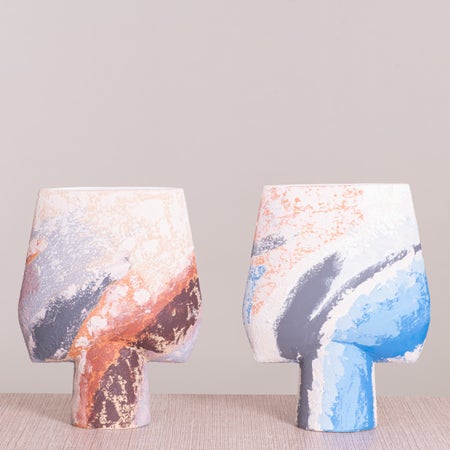 Tale Of Taunt Textured Ceramic Vases