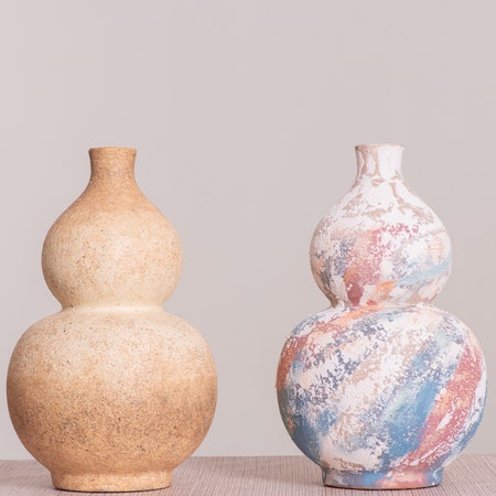 Rare Rainbows Textured Ceramic Vases