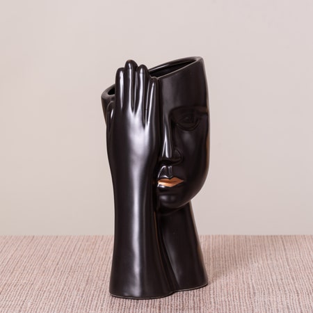 Daydream (Black) Ceramic Vase