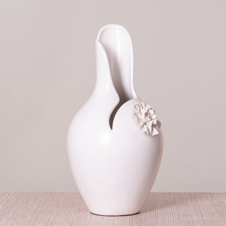 Blooming Beauty (White) Ceramic Vase