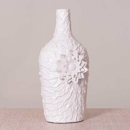 Late Bloomer (White) Ceramic Vase