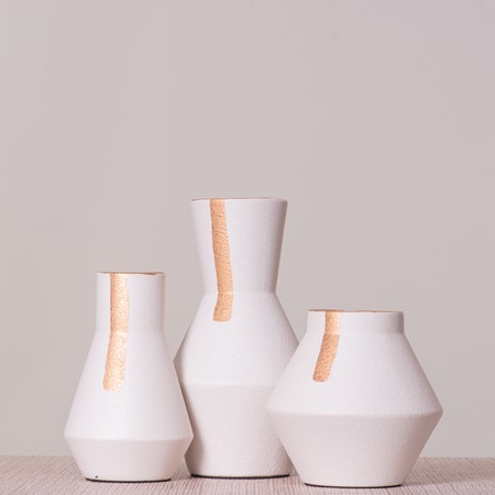 Moonshine Ceramic Vases