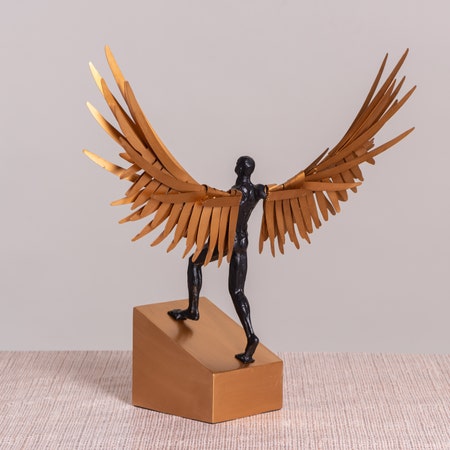 Wings on Fire (Gold/Black) Home Decor