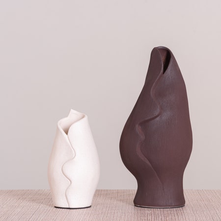 Rippling Ceramic Vases