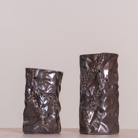 Why Deny (Brown) Ceramic Vases