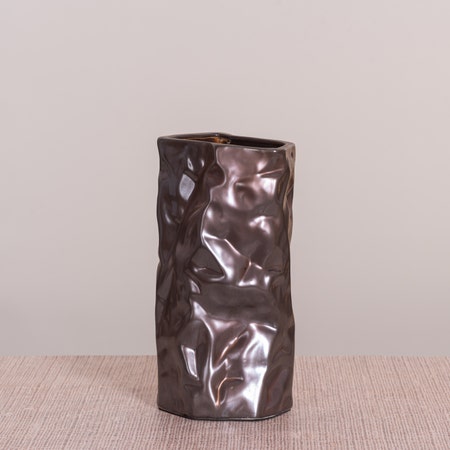 Why Deny (Large, Brown) Ceramic Vase