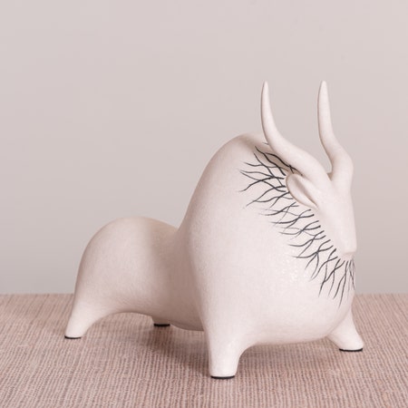 Bison Beauty (Black, White) Ceramic Home Decor