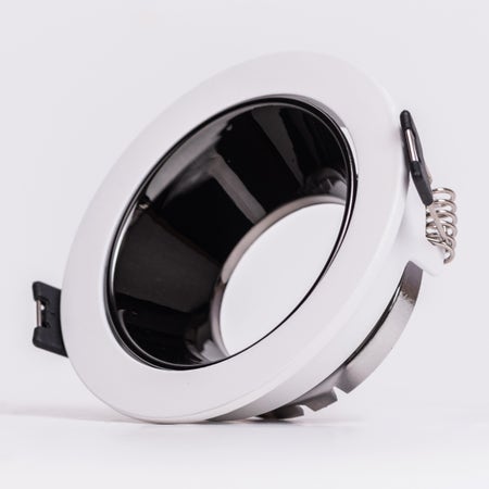 Argo- 75MM (Large, 1 Head, White, Glossy Black) LED Module COB Ring (DL01-10944)