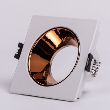 Argo - 75MM (Small, 1 Head, White, Rose Gold) LED Module COB Ring (DL01-10942)